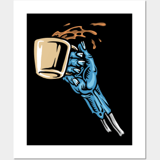 COFFEE ZOMBIE Posters and Art